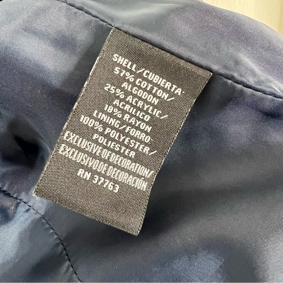 Rafaella | Petite Blue and White Tweed Blazer Jacket Coat - Picture 8 of 9